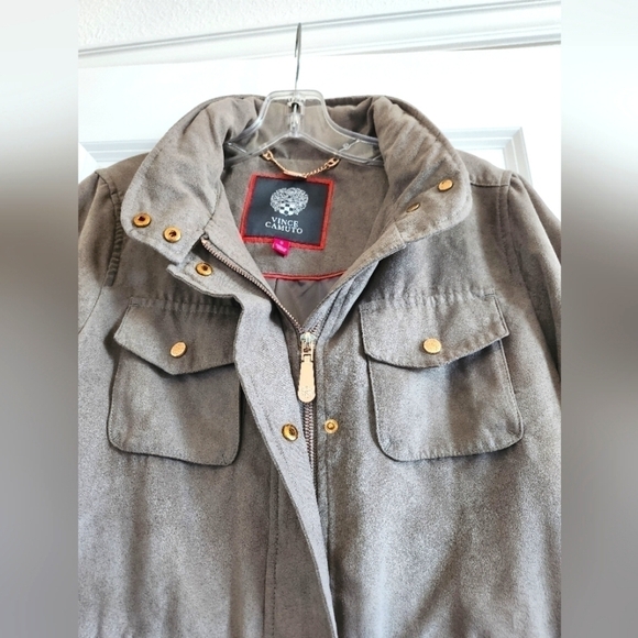 Womens Vince Camuto lightweight suede like jacket size Small - Picture 2 of 9